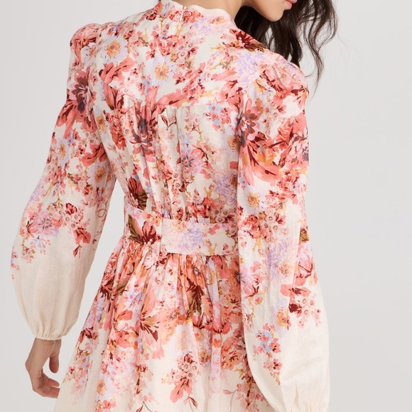 Zimmermann Devi Plunge Mini Dress AU 3. US Size 10 BNWT - Picture 2 of 15